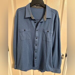 Member's Mark Men's Classic Fit Soft Camden Sweater Shirt, Blue, Sz XL